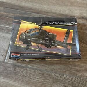 Monogram 1/48 1986 AH-64 Apache Attack Chopper Plastic Model Kit‎ #5443 Vintage